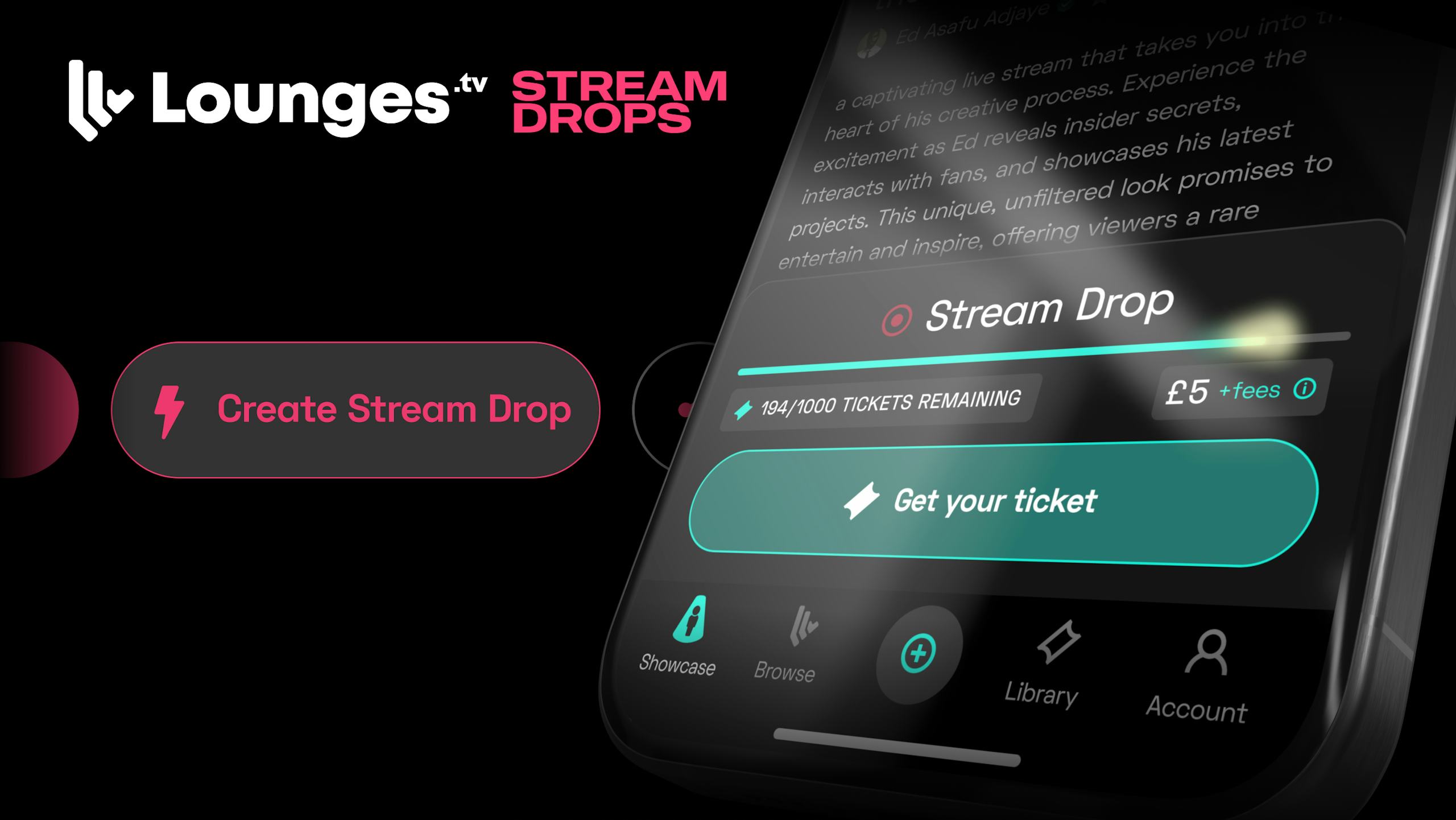 Let your fans be part of an exclusive club, with Stream Drops on Lounges.tv