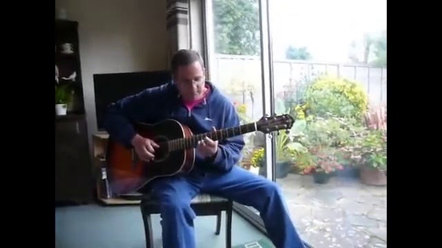 acoustic blues guitar playing