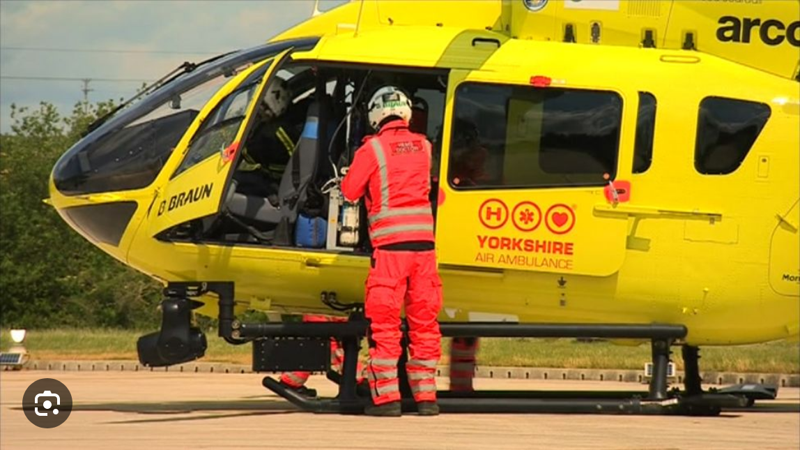 Yorkshire Air Ambulance helicopters tour