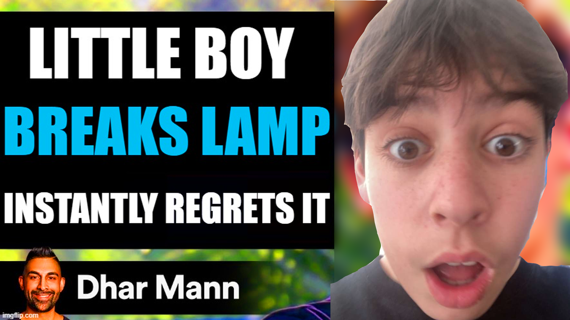 Little Boy Breaks Lamp And Instantly Regrets It...