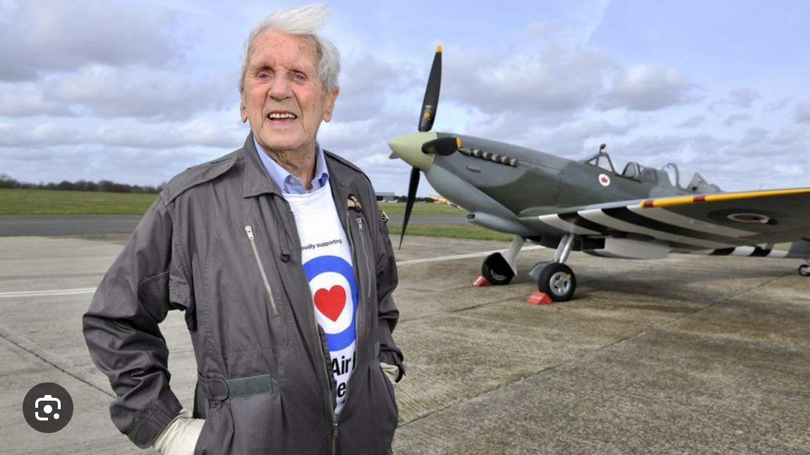 WW2 Spitfire flying ace Sqn Ldr Allan Scott interview