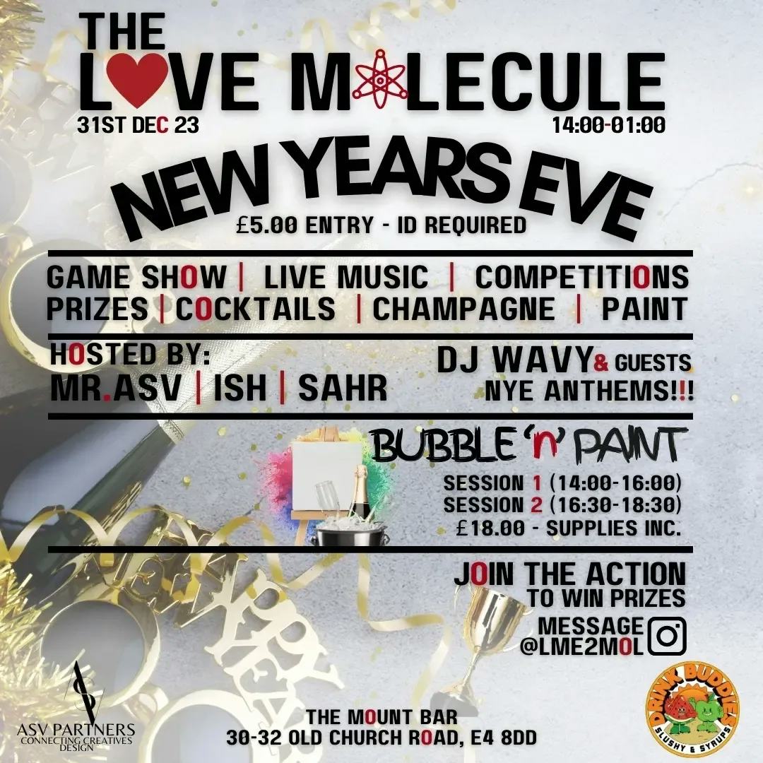 The Love Molecule ⚛️

Presents: New Years Eve 🥳