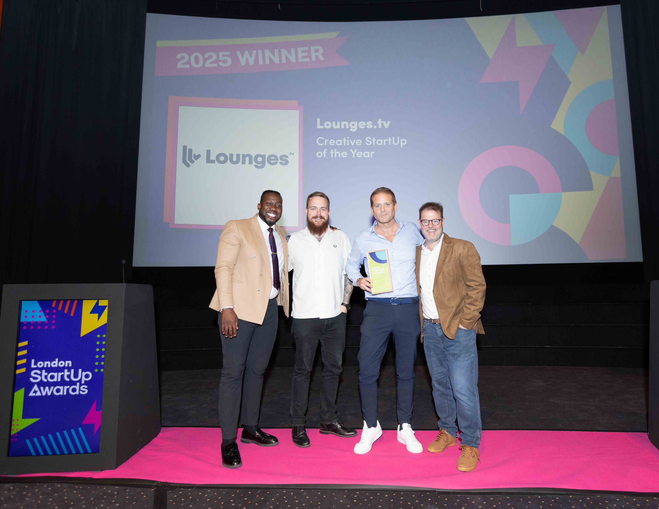 Lounges.tv Wins Creative StartUp Award at the UK StartUp Awards 2025