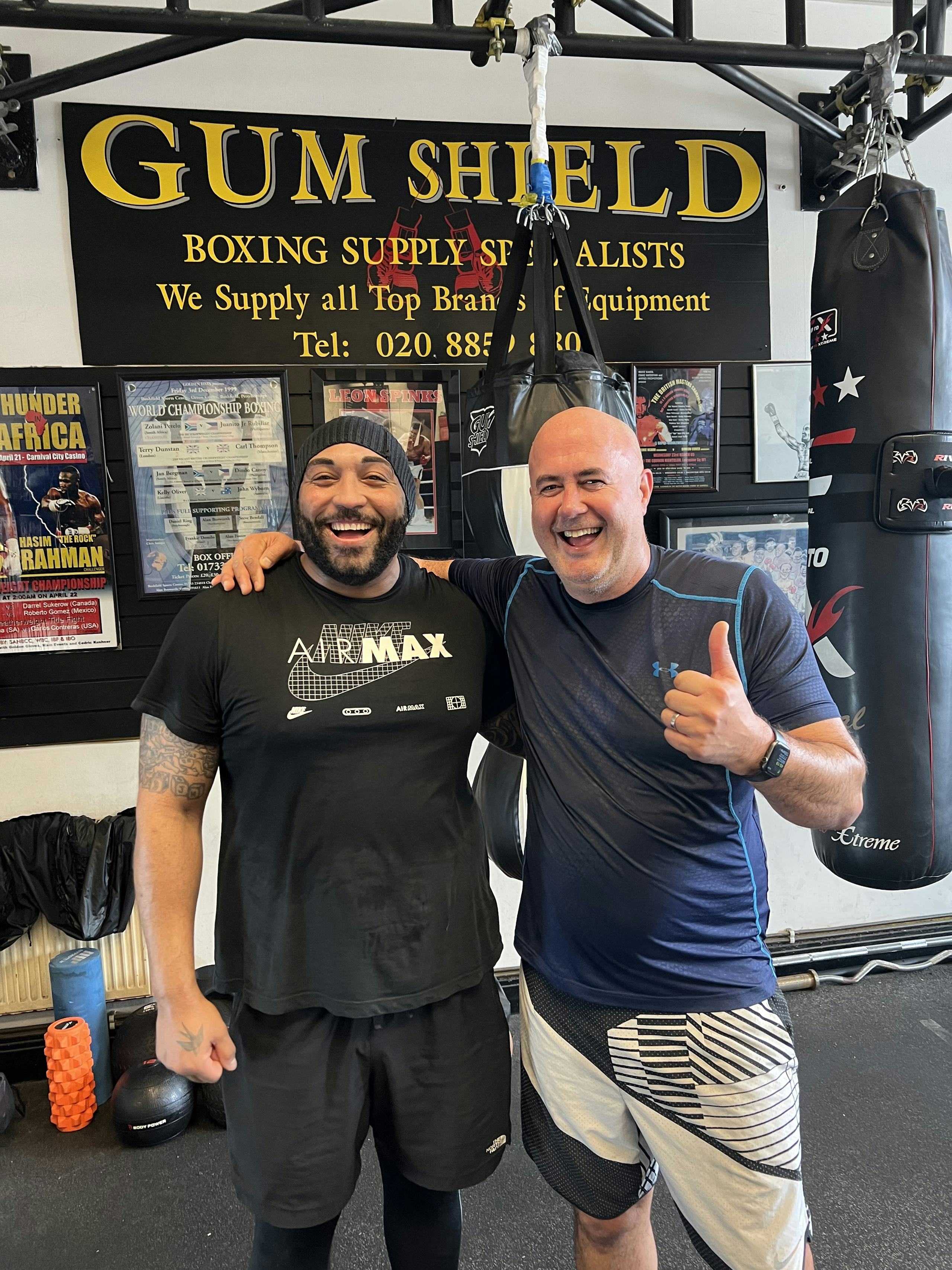 Sparring with the team at Gumsheild Gym