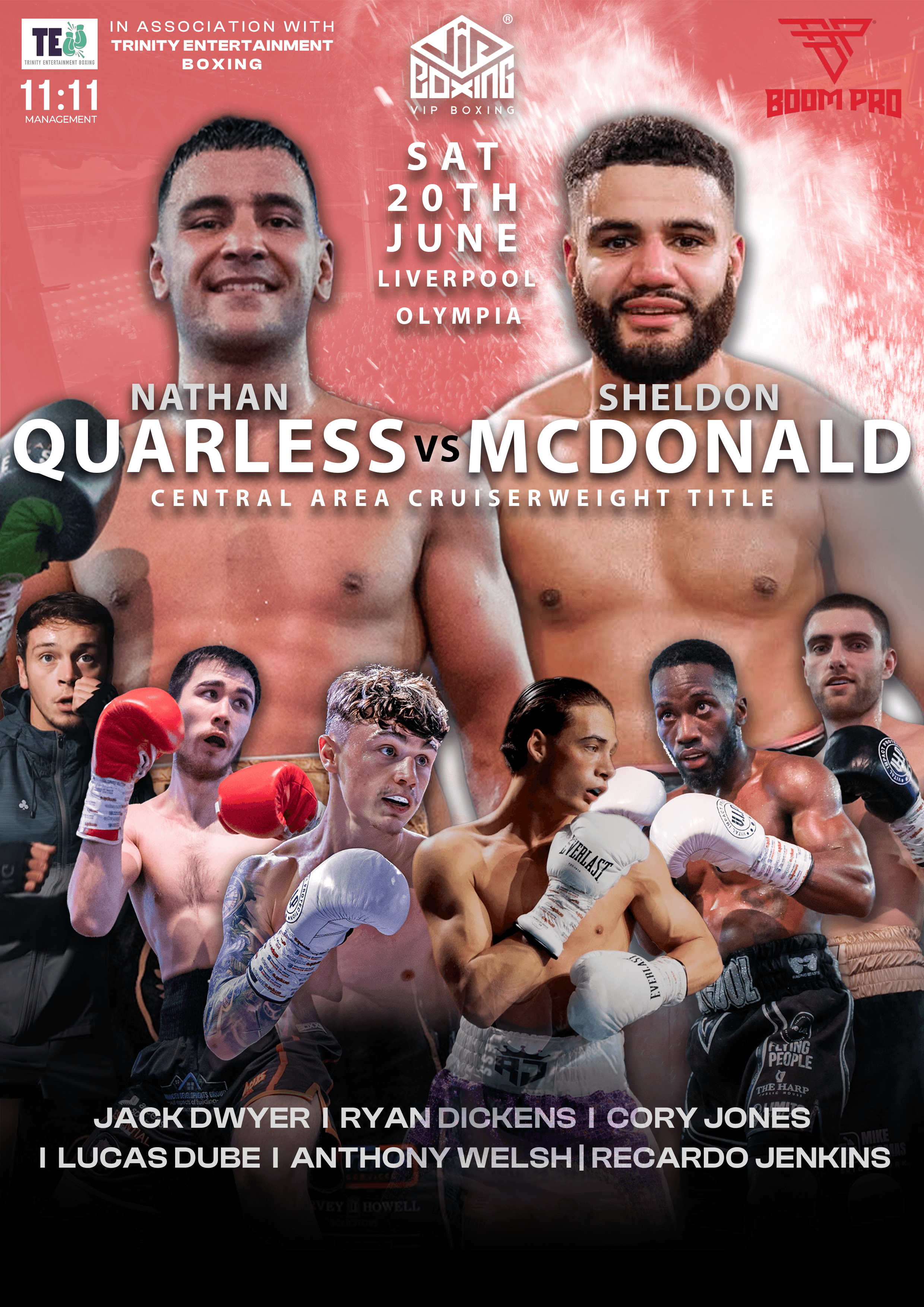 A Night of Professional Boxing: Nathan Quarless vs Sheldon McDonald Central Area Cruiserweight Title