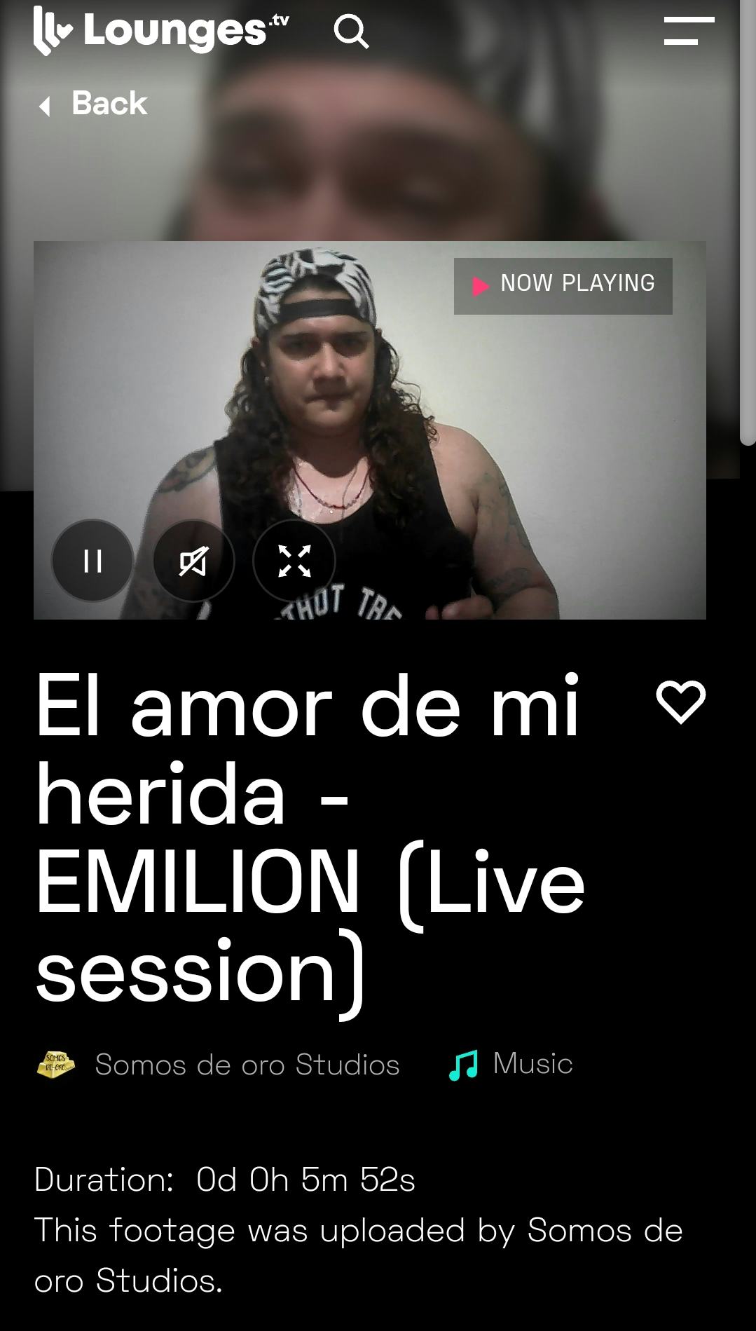 El Amor de Mi herida - EMILION en vivo 
