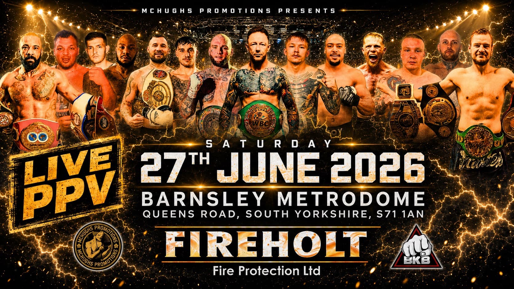 Mchughs promotions presents a night of hybrid boxing & boxing