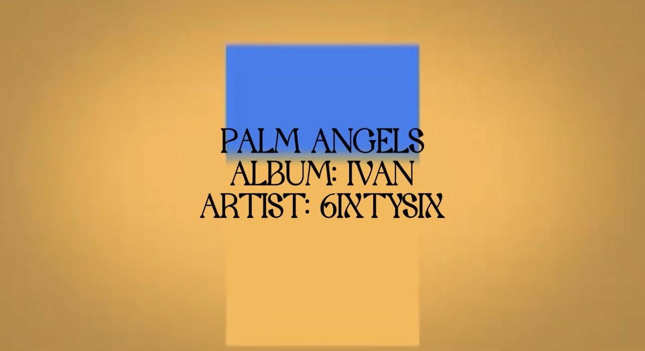 66ixx - Palm Angels [Official Lyrics Visualizer]