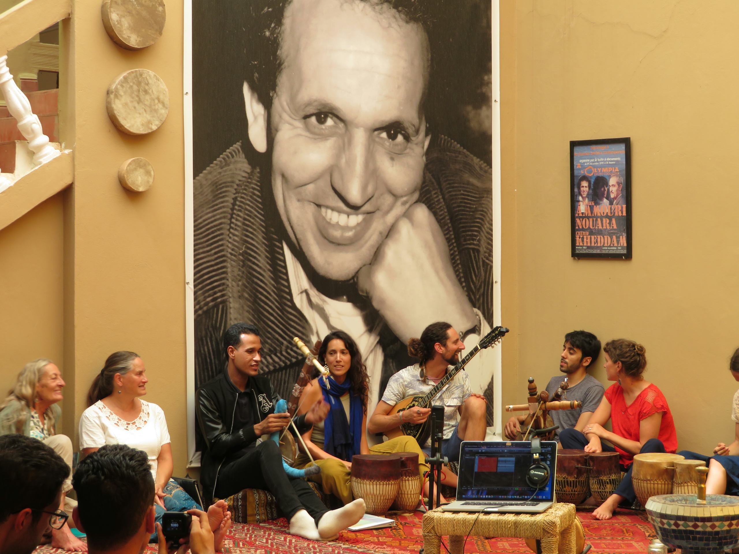 Amazigh Berber folklore jam with american music school