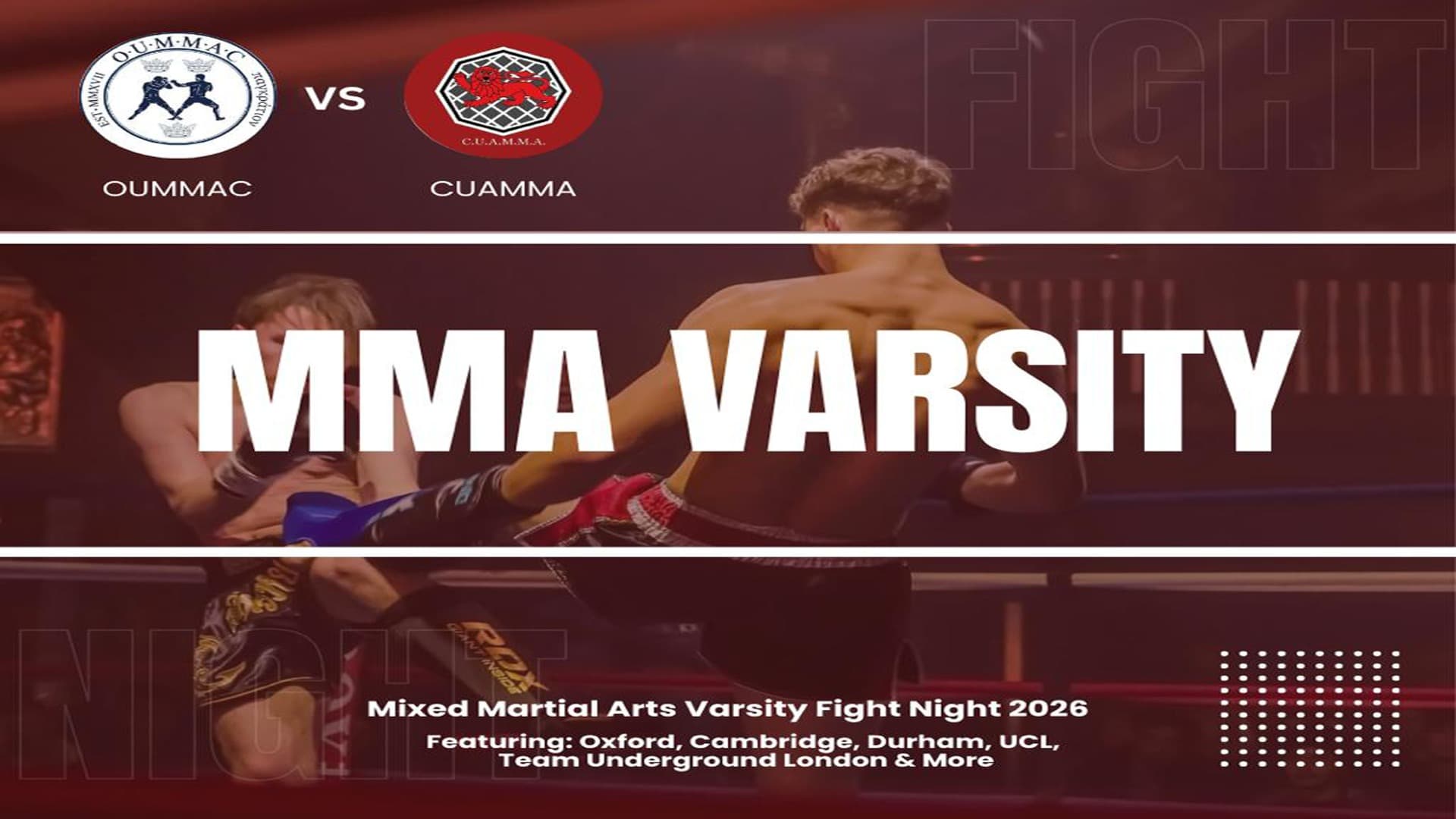 MMA VARSITY fight night 2026