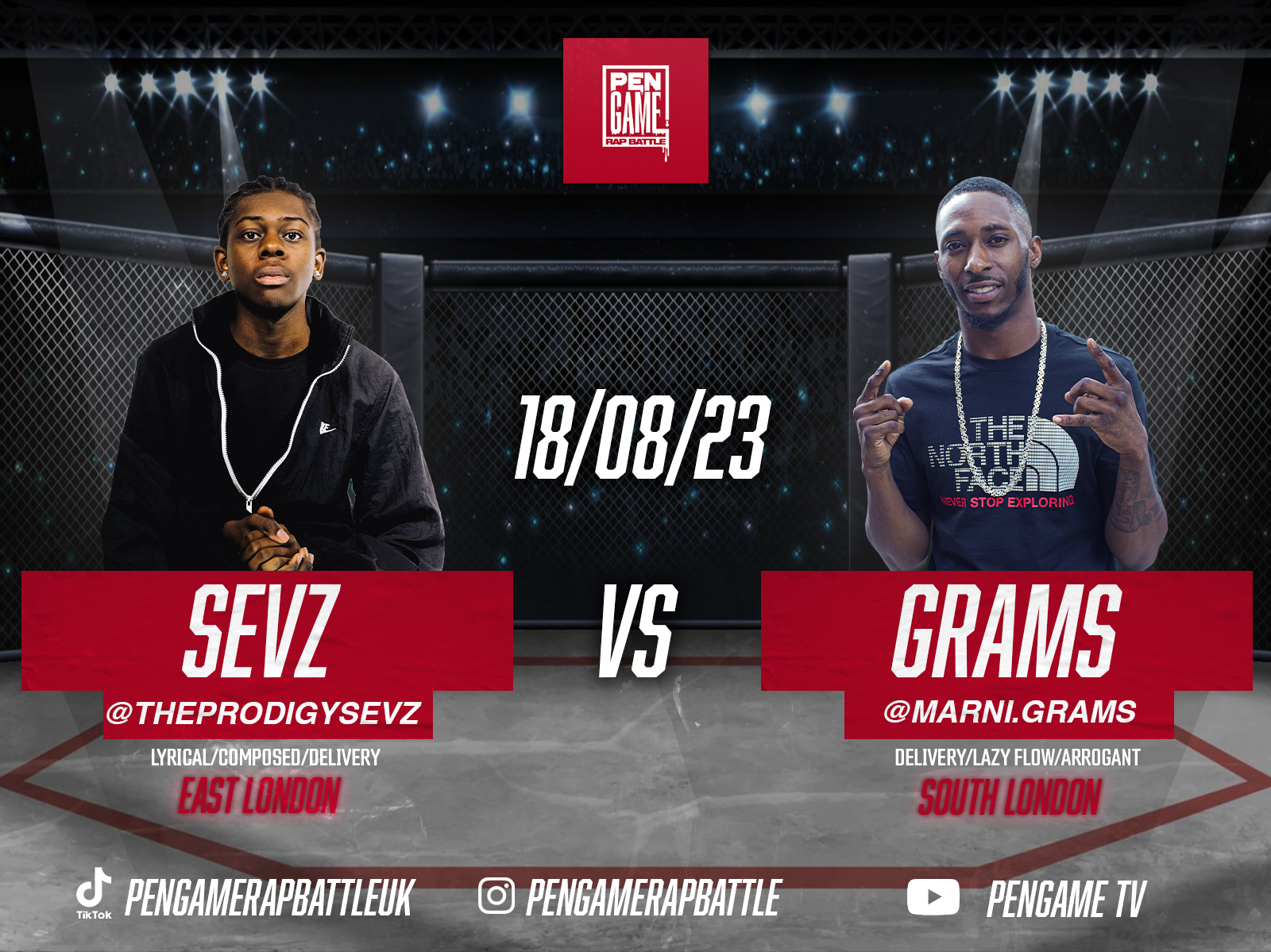Sevs vs Grams - PenGame Rap Battle S4:E5