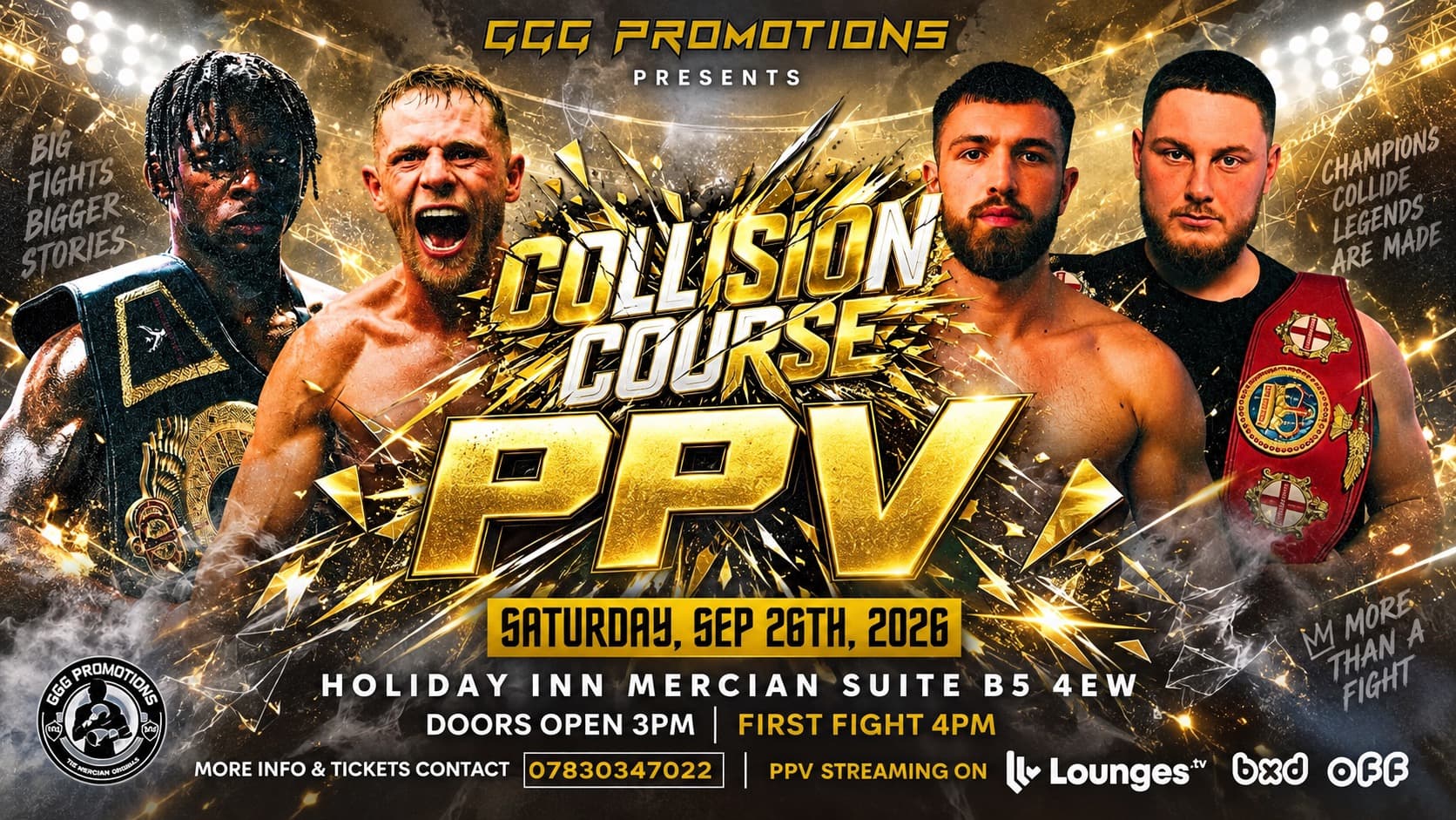 Ggg promotions presents collision course