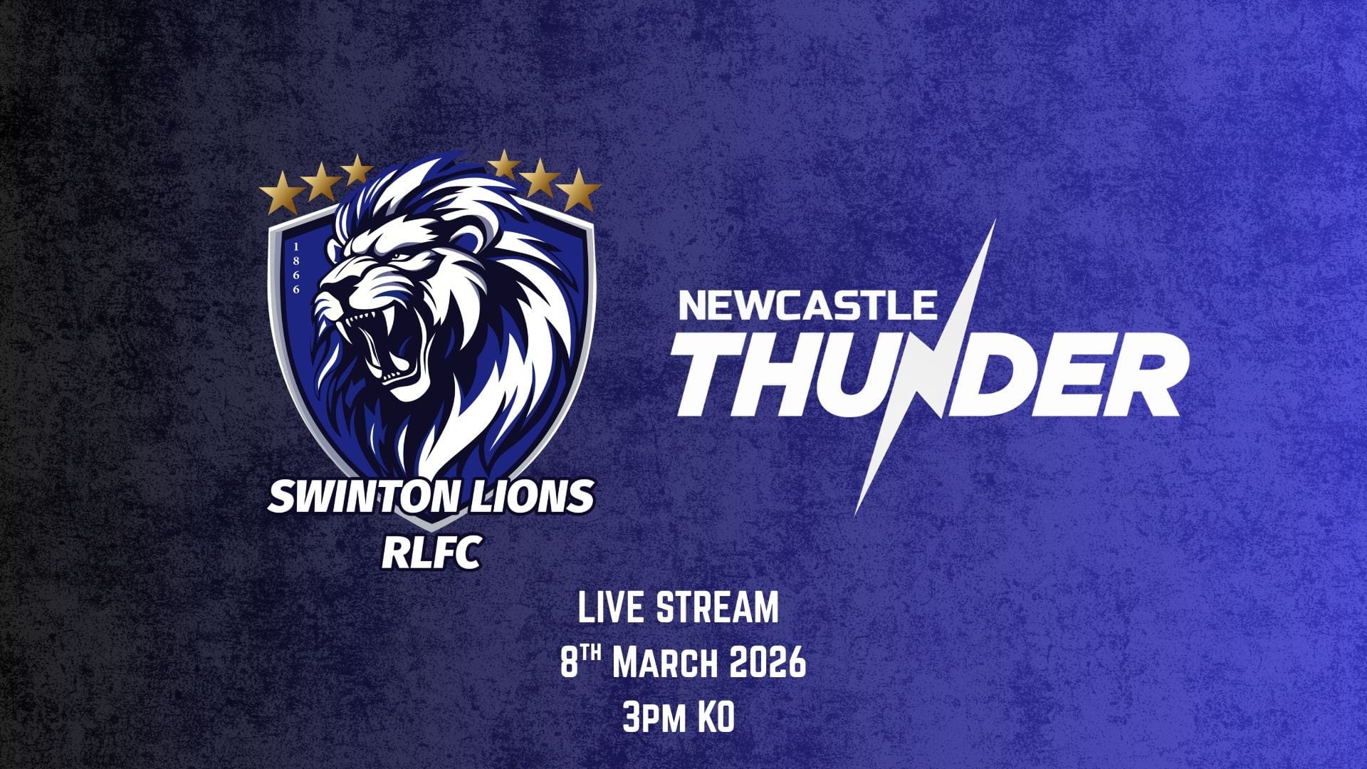 SWINTON LIONS V NEWCASTLE THUNDER